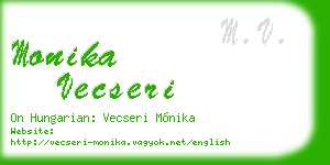 monika vecseri business card